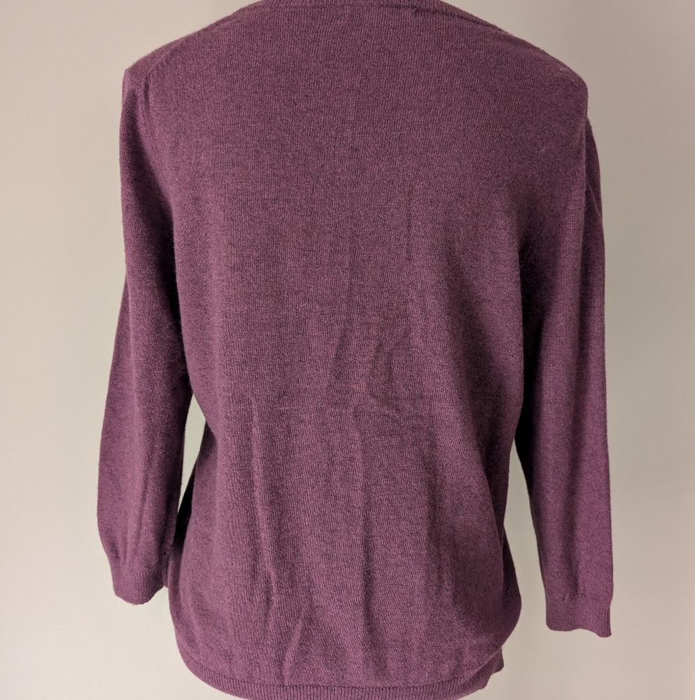 Boden Women's Purple Cardigan Sweater - Picture 3 of 4